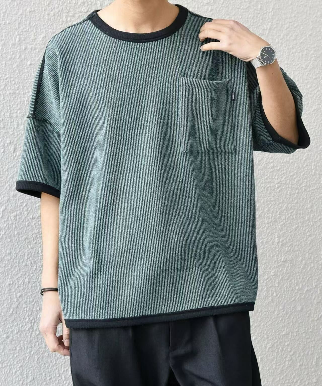 日本直送SHIPS any Cord Pile Reversible T-shirt - HLY & CHOCCICO