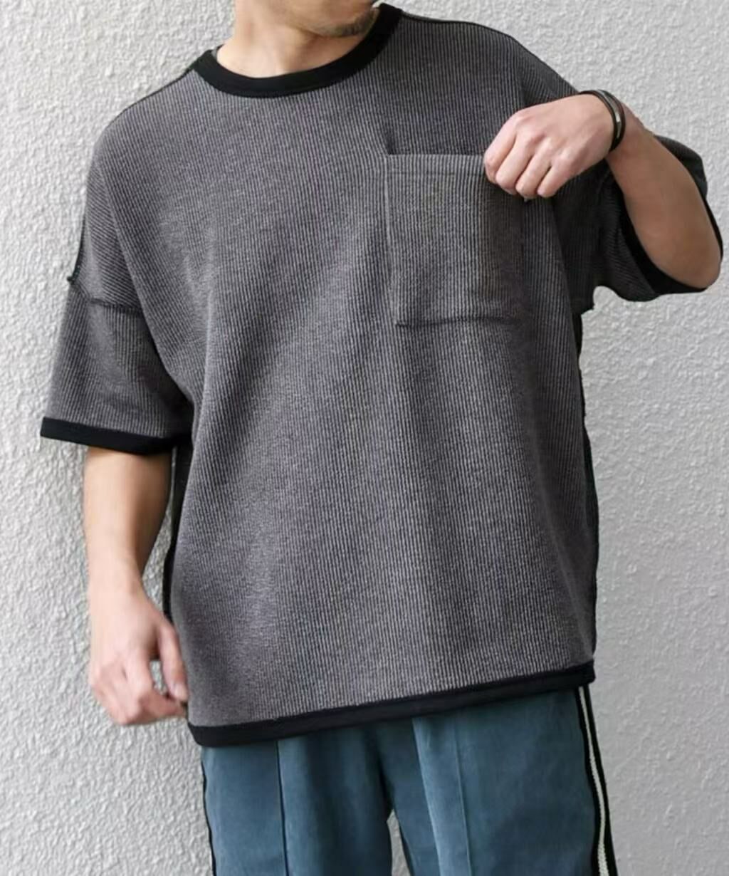 日本直送SHIPS any Cord Pile Reversible T-shirt - HLY & CHOCCICO