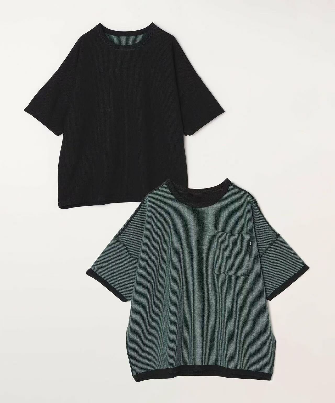 日本直送SHIPS any Cord Pile Reversible T-shirt - HLY & CHOCCICO