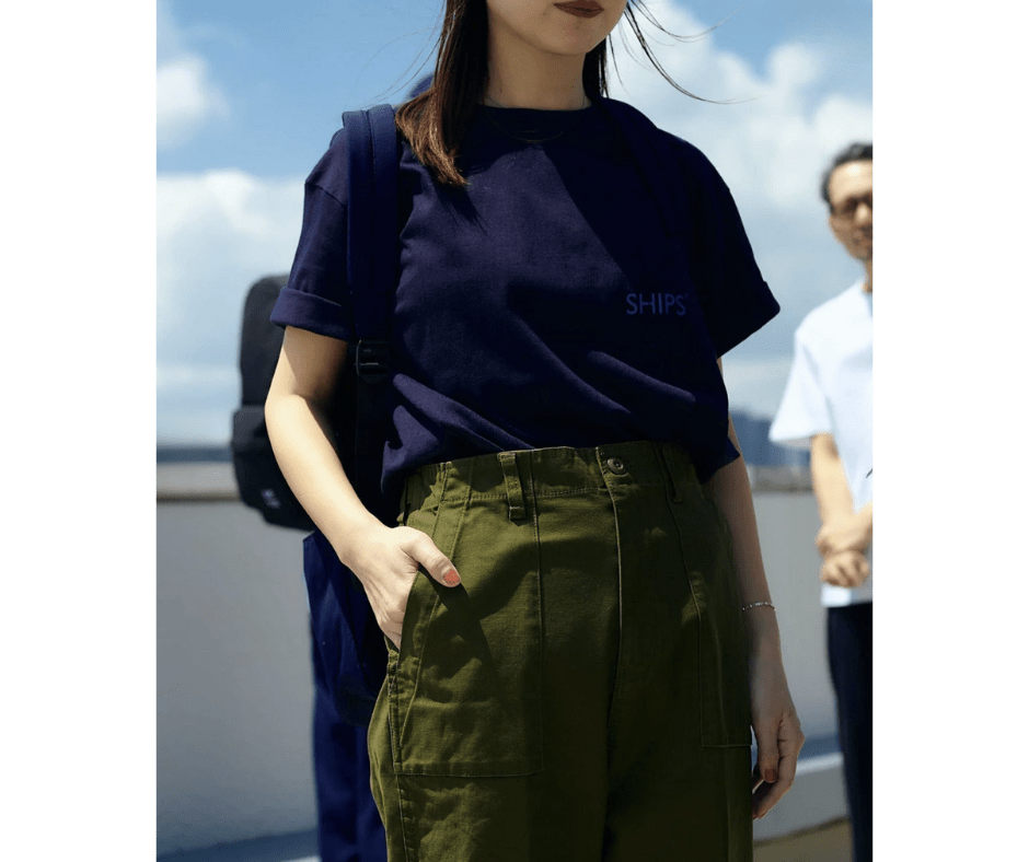 日本直送SHIPS Logo Print Pocket Tee HLY & CHOCCICO