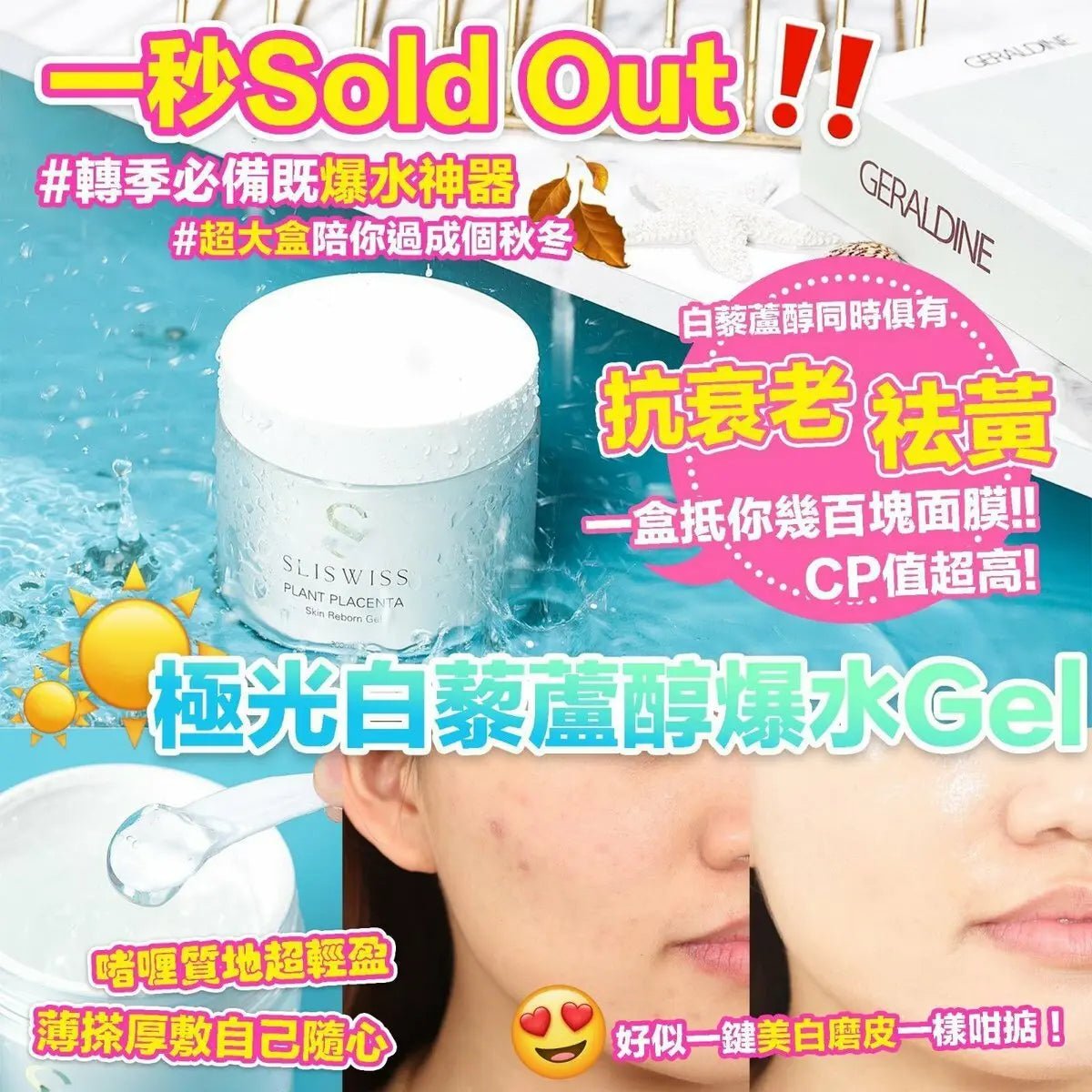 Sliswiss 白藜蘆醇爆水Gel 300g - HLY & CHOCCICO