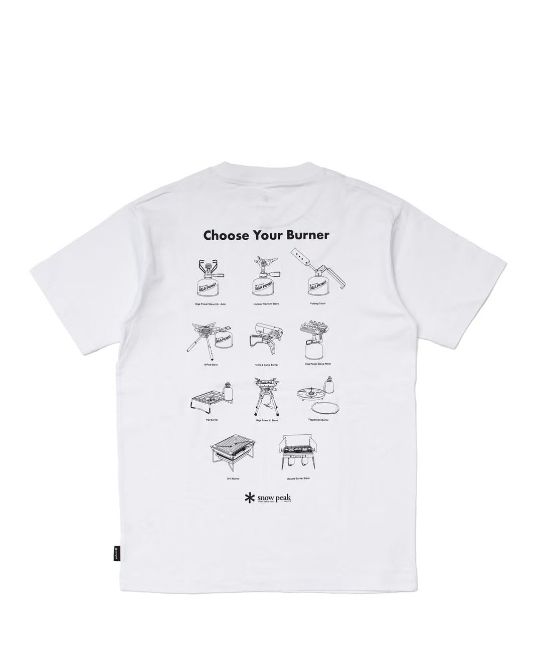 Snow peak Choose Your Burner Tee - HLY & CHOCCICO