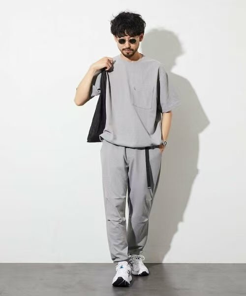 日本直送Summer Knit Relaxed Fit Waving Jogger Pants HLY & CHOCCICO