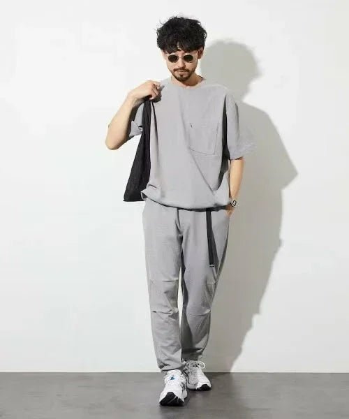 日本直送Summer Knit Relaxed Fit Waving Jogger Pants - HLY & CHOCCICO