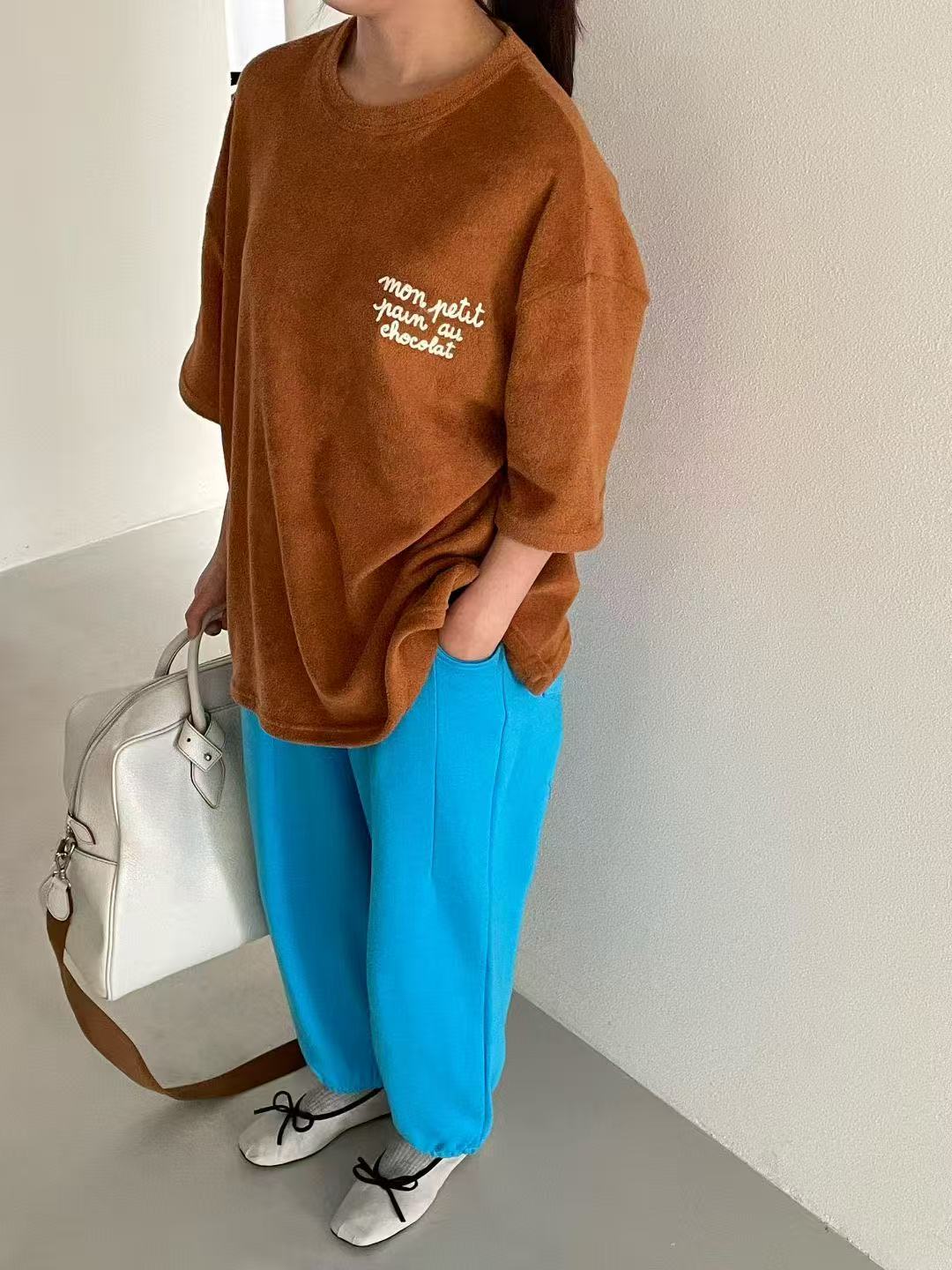 韓國直送Terry Cloth Tee HLY & CHOCCICO