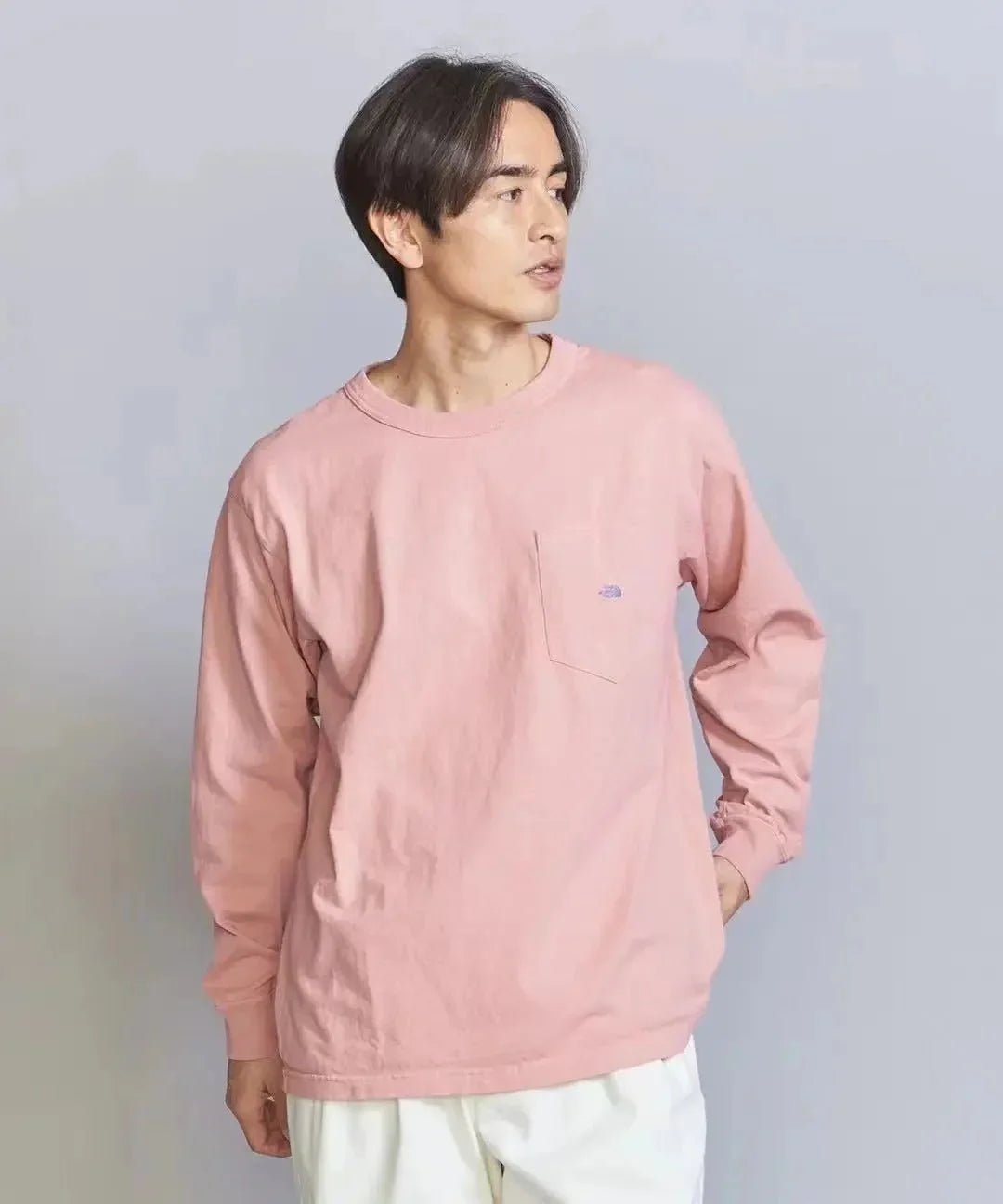 TNF PURPLE 7oz Long Sleeve Pocket Tee - 6 Color - HLY & CHOCCICO