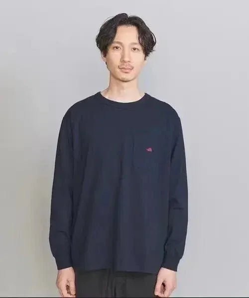 TNF PURPLE 7oz Long Sleeve Pocket Tee - 6 Color - HLY & CHOCCICO