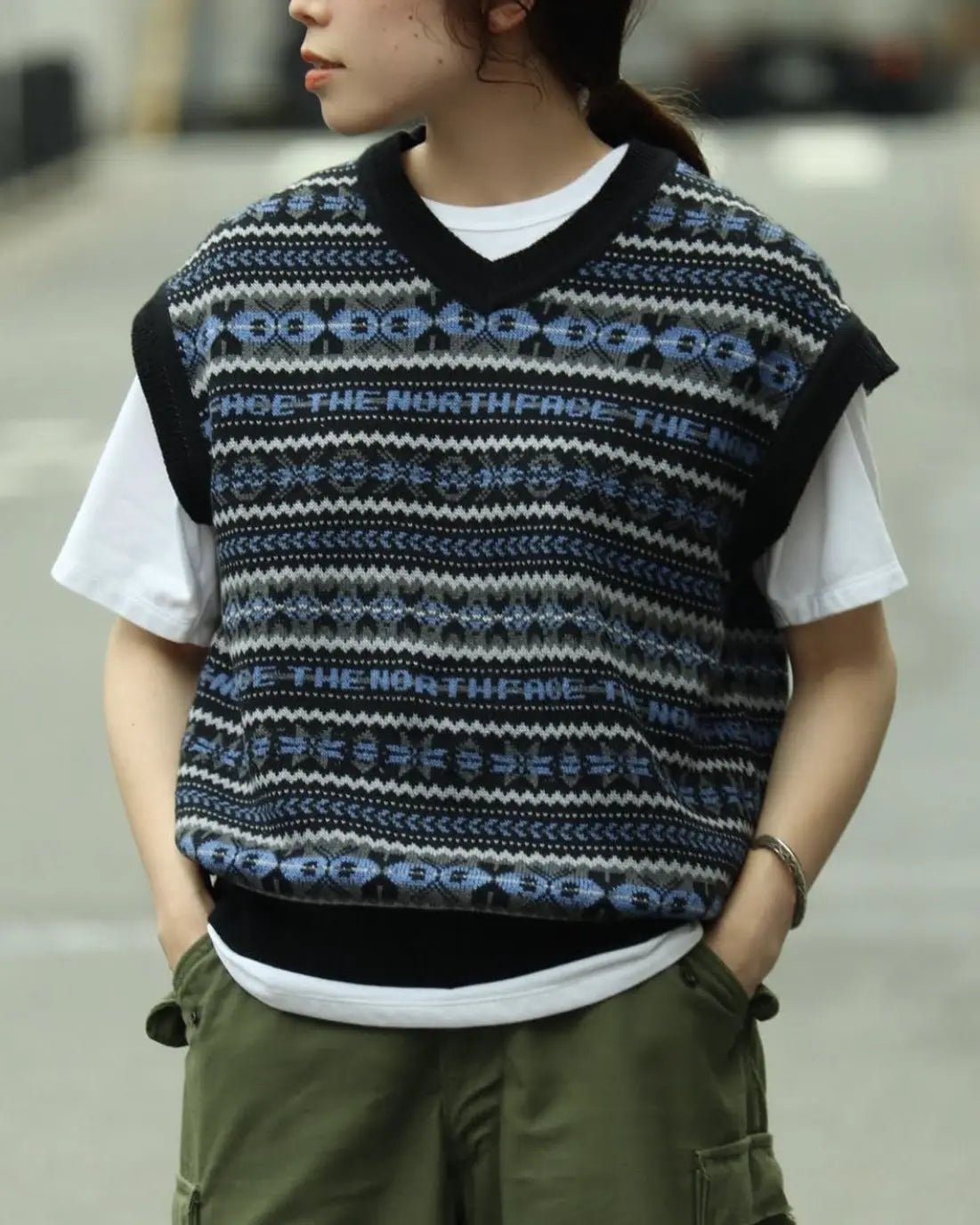 TNF PURPLE LABEL LABEL GORE-TEX INFINIUM™ Fair Isle Vest NT6301N - HLY & CHOCCICO