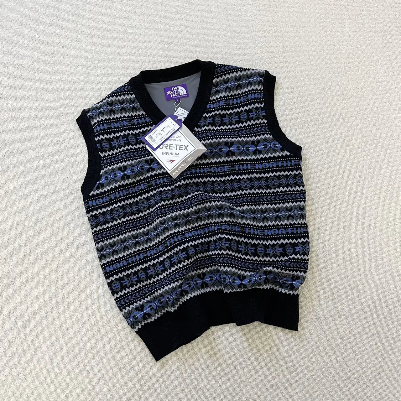 TNF PURPLE LABEL LABEL GORE-TEX INFINIUM™ Fair Isle Vest NT6301N - HLY & CHOCCICO