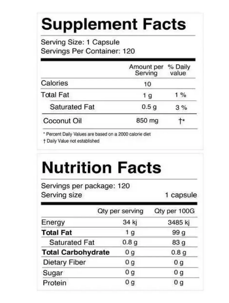 Tonik NO.1有機椰子油膠囊 120粒 HLY & CHOCCICO