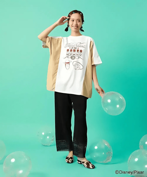 日本直送TOY STORY Printed Docking Tunic Tee HLY & CHOCCICO