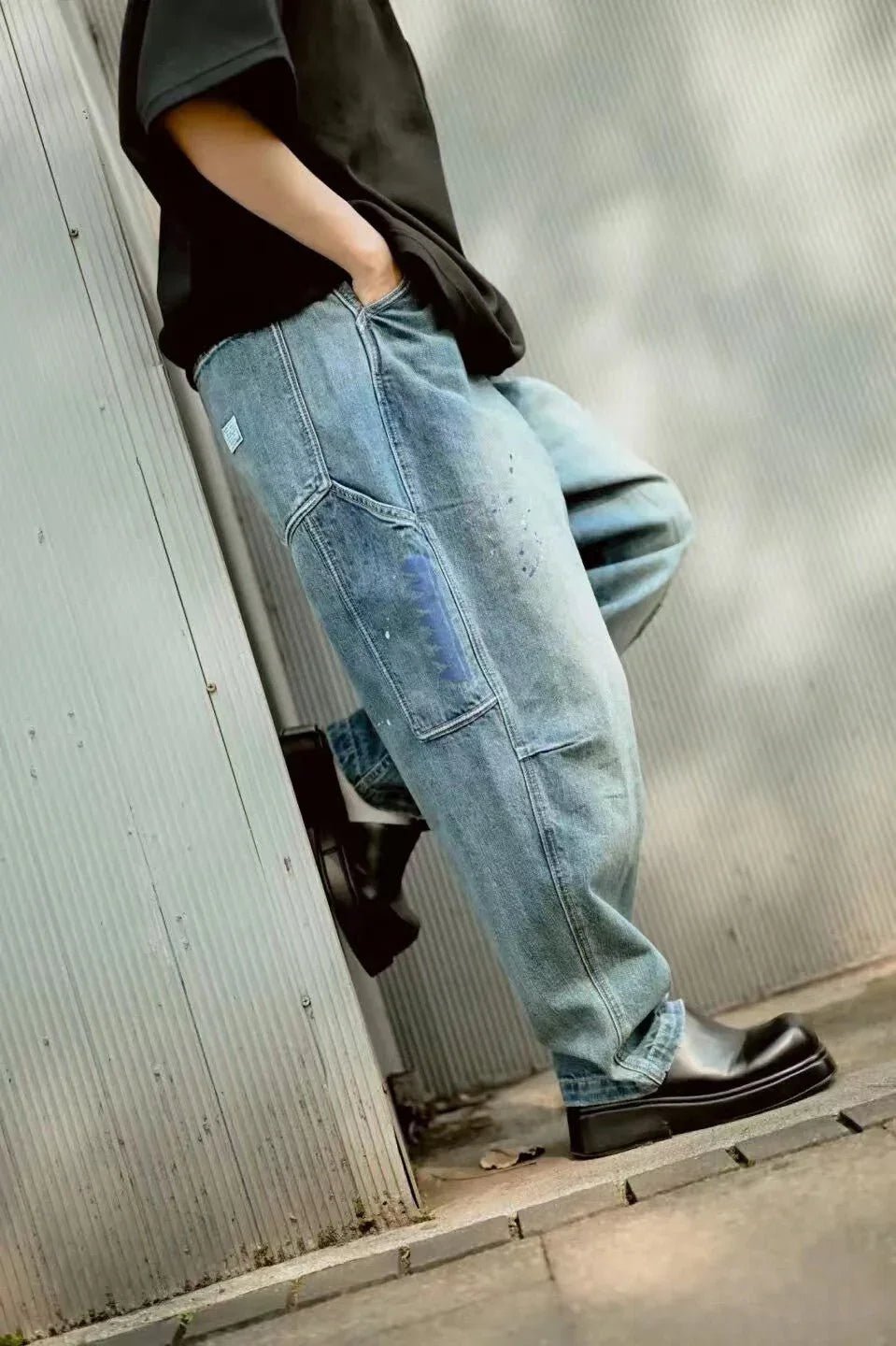 TRIBAL DENIM SARROUEL PANTS - HLY & CHOCCICO