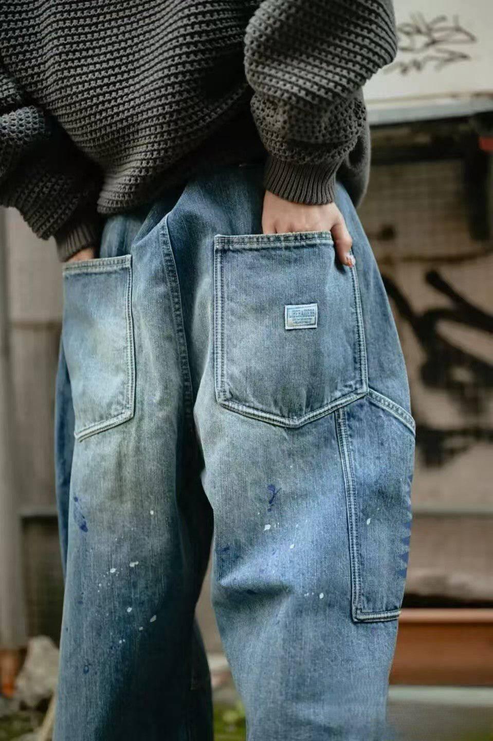 TRIBAL DENIM SARROUEL PANTS - HLY & CHOCCICO