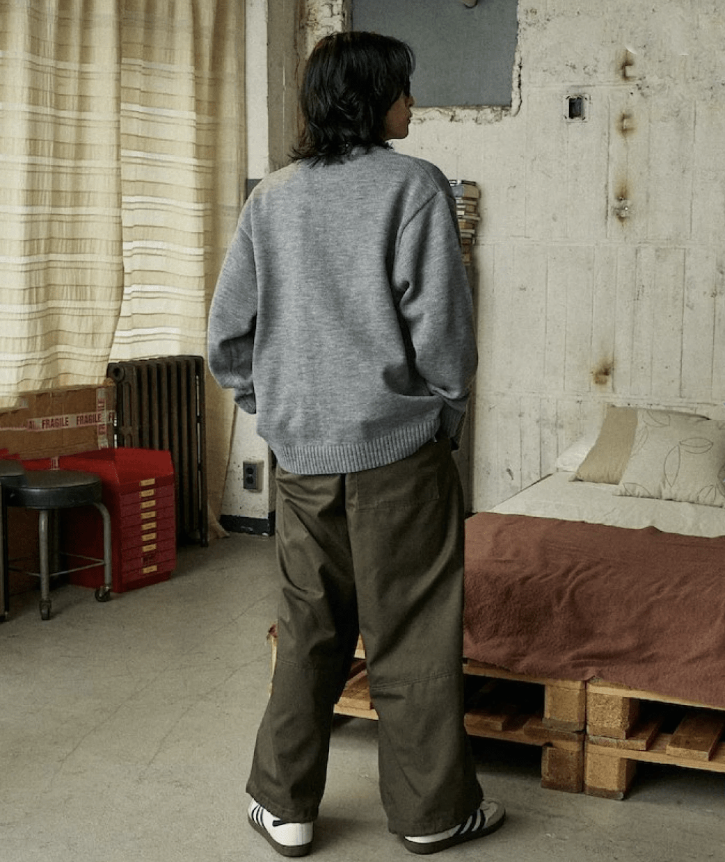 日本直送 U.S. POLO ASSN.別注 CREW NECK KNIT CARDIGAN - HLY & CHOCCICO