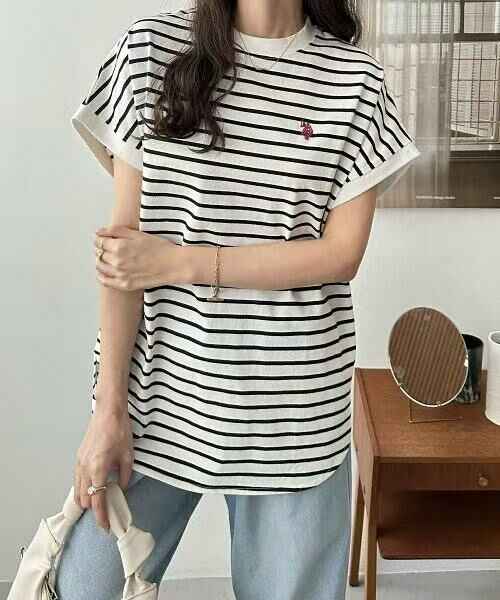 日本直送U.S. POLO ASSN French Sleeve Tee