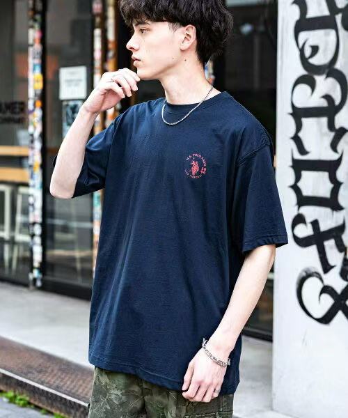 日本直送U.S. POLO ASSN. One Point Logo Short Sleeve Tee - HLY & CHOCCICO