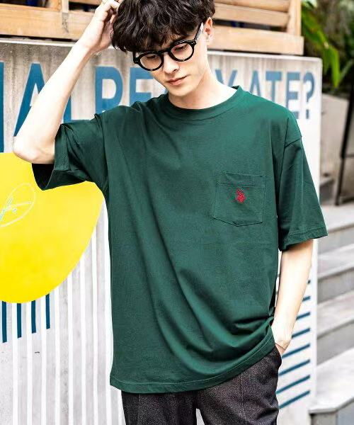 日本直送U.S. POLO ASSN. One Point Logo Short Sleeve Tee - HLY & CHOCCICO