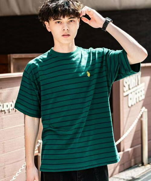 日本直送U.S. POLO ASSN. One Point Logo Short Sleeve Tee - HLY & CHOCCICO
