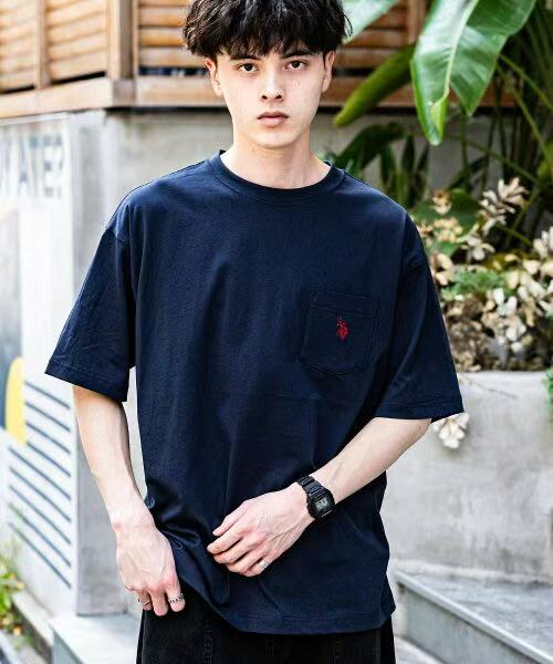 日本直送U.S. POLO ASSN. One Point Logo Short Sleeve Tee - HLY & CHOCCICO