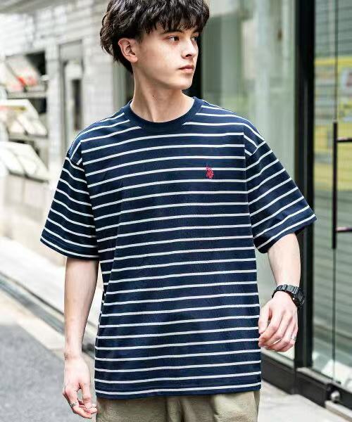 日本直送U.S. POLO ASSN. One Point Logo Short Sleeve Tee - HLY & CHOCCICO