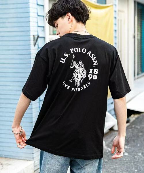 日本直送U.S. POLO ASSN. One Point Logo Short Sleeve Tee - HLY & CHOCCICO