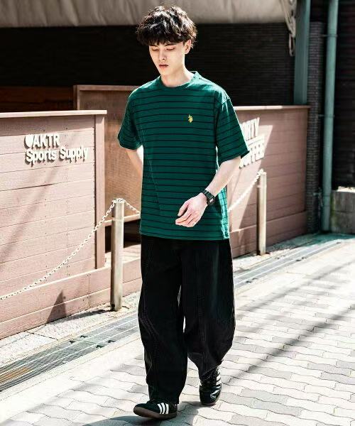 日本直送U.S. POLO ASSN. One Point Logo Short Sleeve Tee - HLY & CHOCCICO