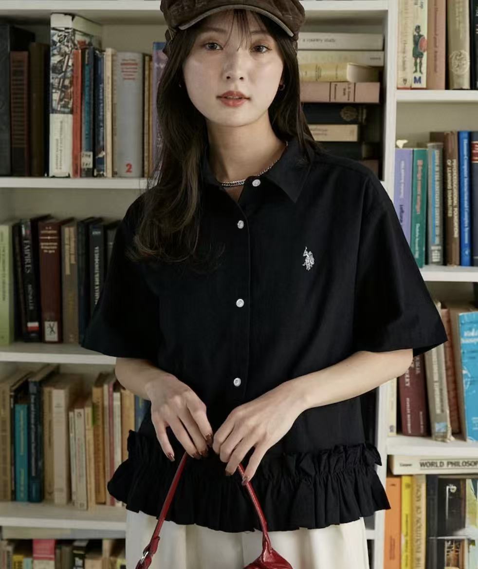 日本直送🎖️ 別注 U.S. POLO ASSN Ruffle Shirt (日本5月尾開始發貨) - HLY & CHOCCICO