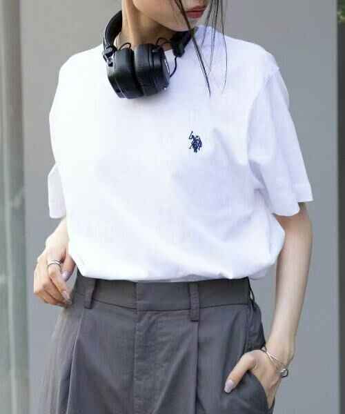 日本直送🌟 U.S. POLO ASSN Unisex Polo Logo Embroidered Tee 🌟