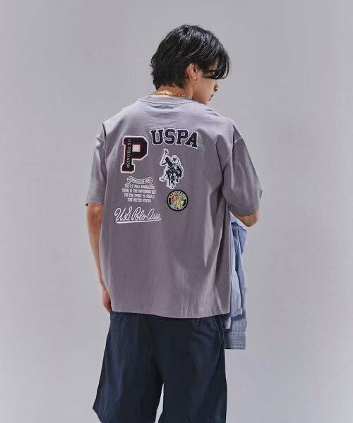 日本直送U.S. POLO ASSN x PUBLUX Patch Logo Embroidery Tee HLY & CHOCCICO