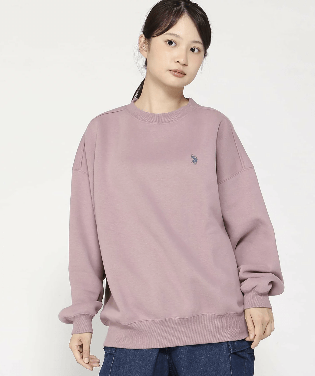 日本直送 U.S. POLO ASSN./(W) Brushed Back Crew Sweatshirt - HLY & CHOCCICO