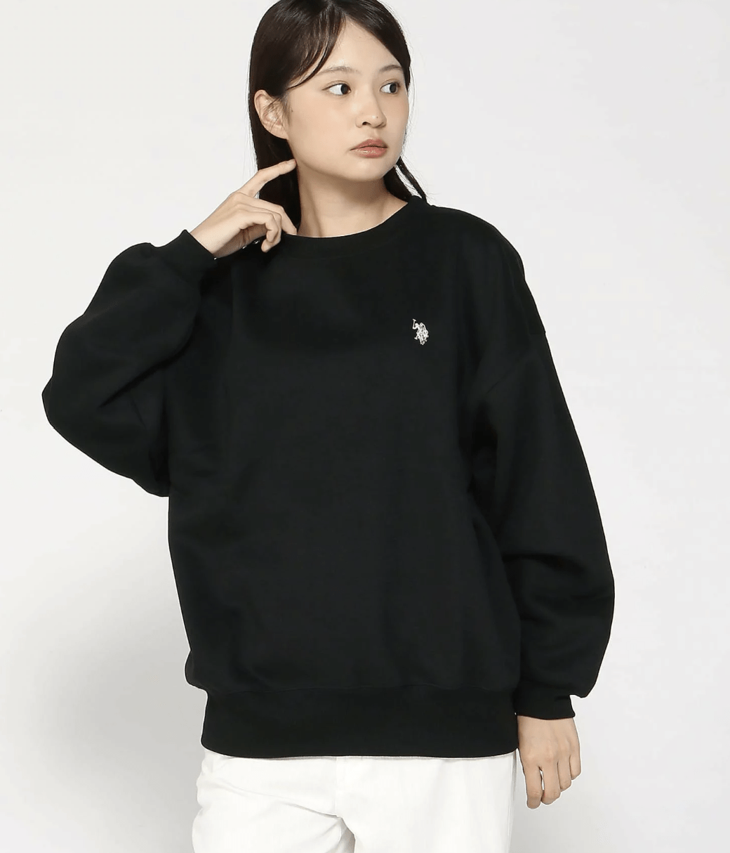 日本直送 U.S. POLO ASSN./(W) Brushed Back Crew Sweatshirt - HLY & CHOCCICO