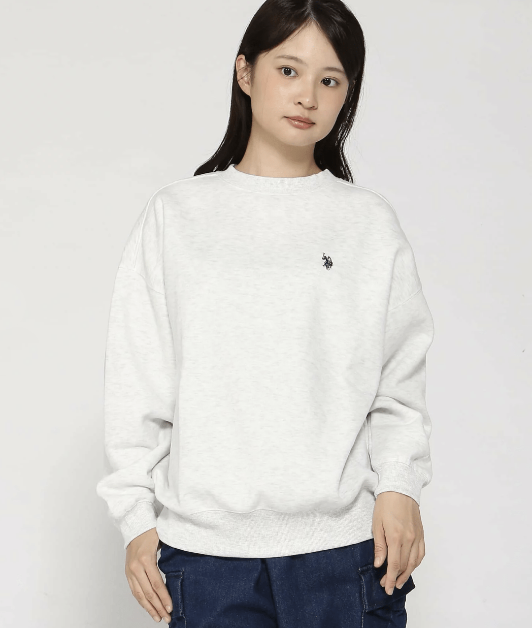 日本直送 U.S. POLO ASSN./(W) Brushed Back Crew Sweatshirt - HLY & CHOCCICO