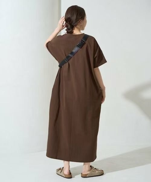 日本直送USA Cotton Big Silhouette T-shirt Dress HLY & CHOCCICO