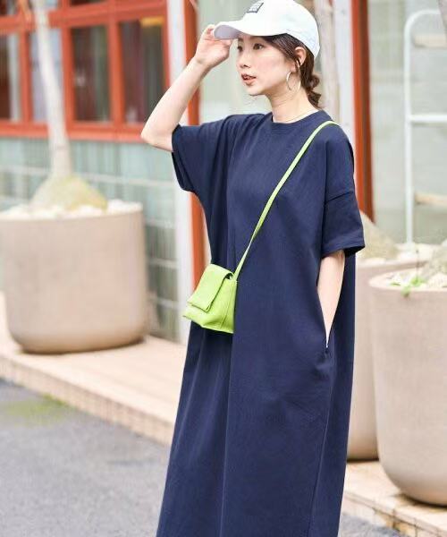 日本直送USA Cotton Big Silhouette T-shirt Dress HLY & CHOCCICO