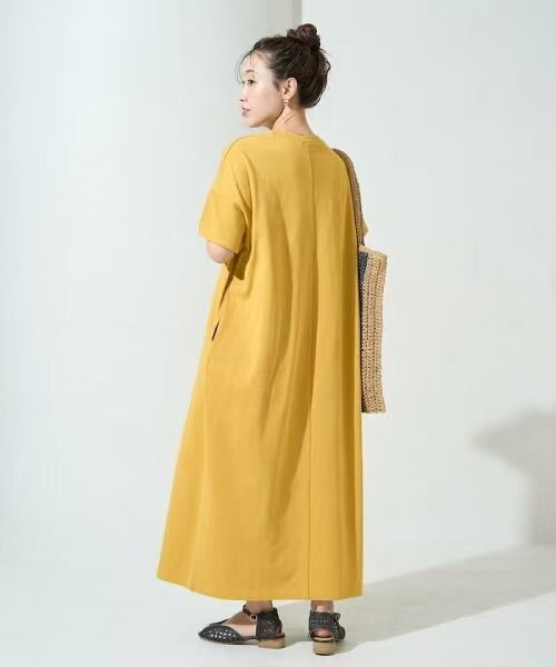 日本直送USA Cotton Big Silhouette T-shirt Dress HLY & CHOCCICO