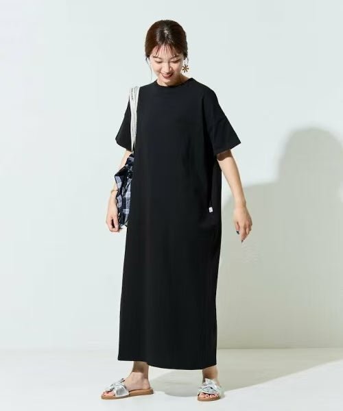 日本直送USA Cotton Big Silhouette T-shirt Dress HLY & CHOCCICO