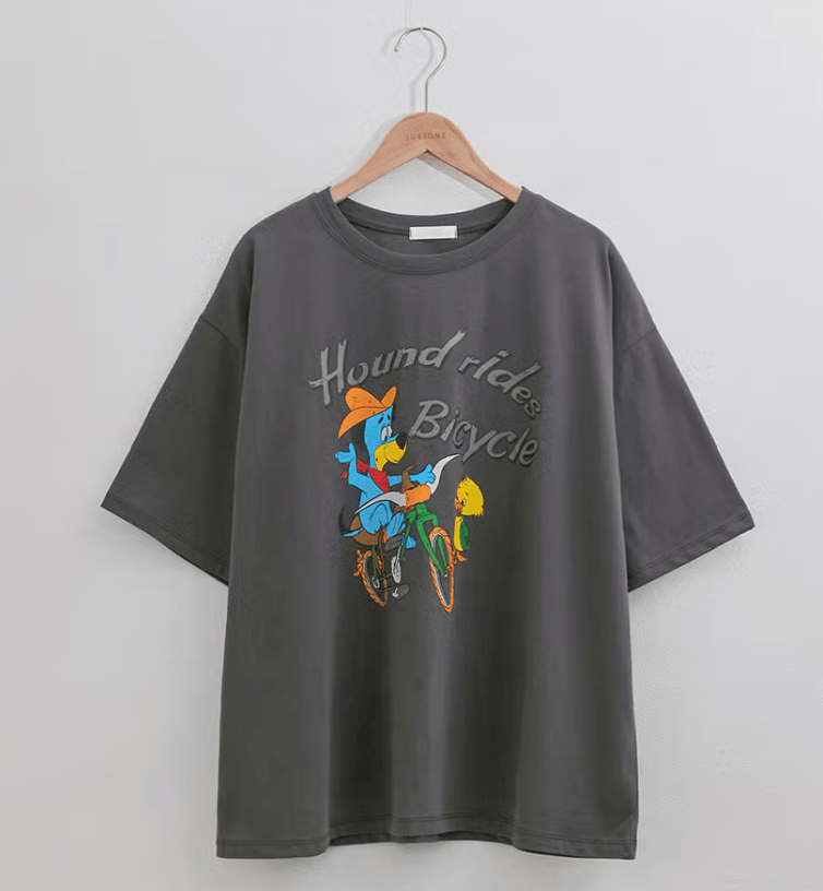 韓國直送Vintage Character Tee - HLY & CHOCCICO