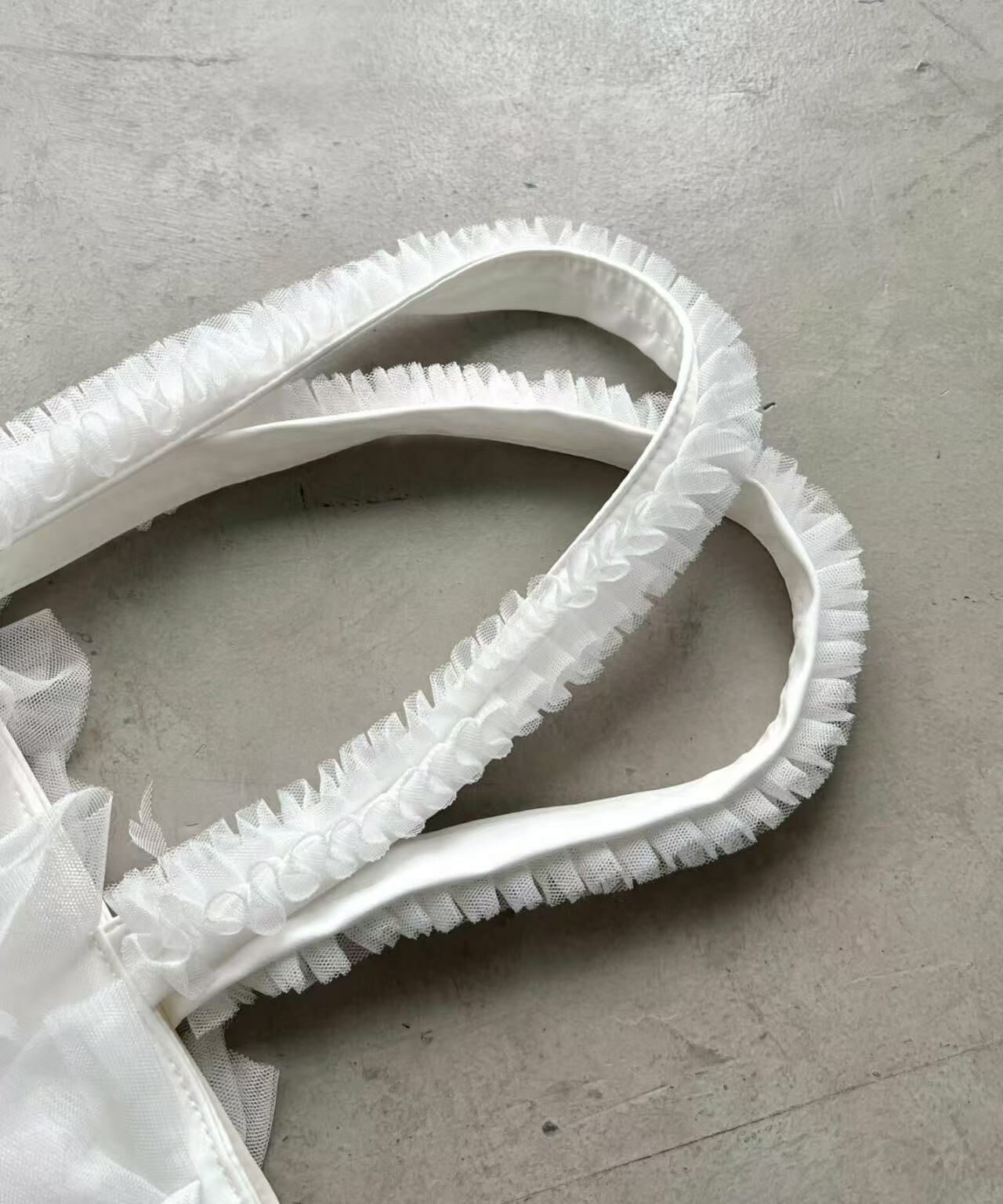 日本直送Volume tulle tote bag - HLY & CHOCCICO