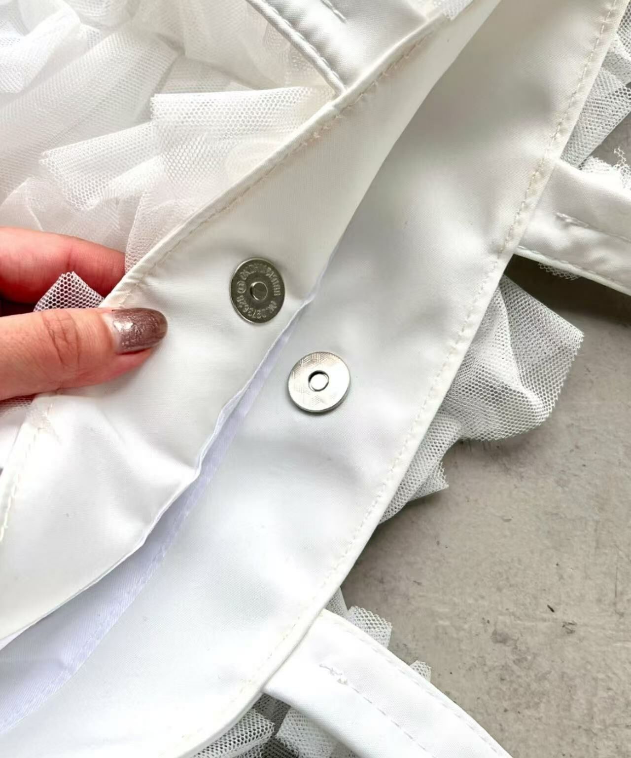 日本直送Volume tulle tote bag - HLY & CHOCCICO