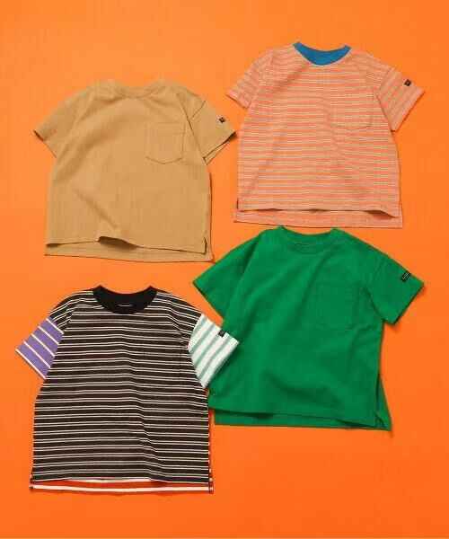 日本直送WEB Exclusive Plain Border Kids T-Shirt