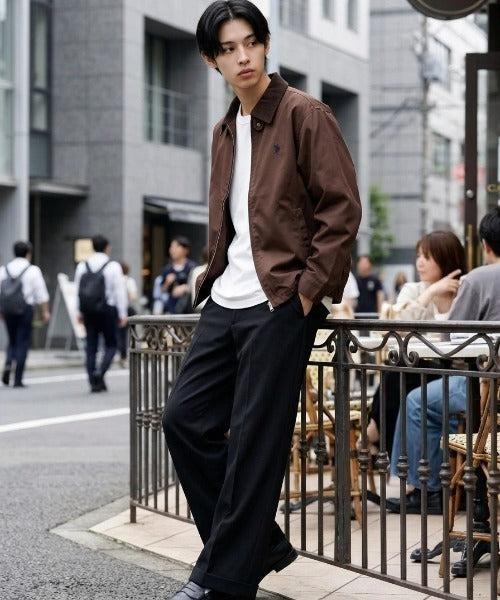 日本直送【U.S. POLO ASSN.】Corduroy Collar Drawstring Jacket - Unisex