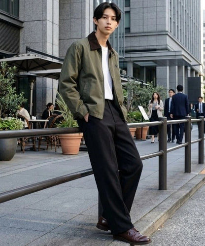 日本直送【U.S. POLO ASSN.】Corduroy Collar Drawstring Jacket - Unisex