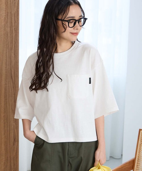 日本直送The Craft Crew Oversized Cropped Pocket Tee