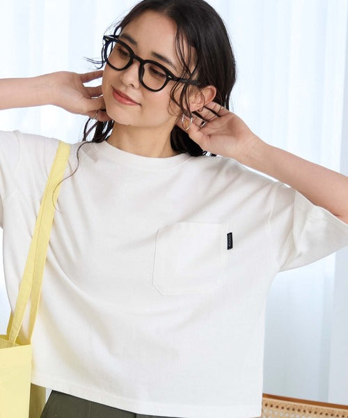 日本直送The Craft Crew Oversized Cropped Pocket Tee