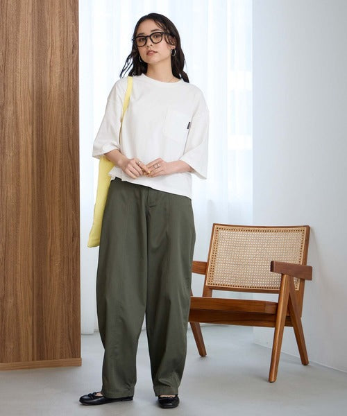日本直送The Craft Crew Oversized Cropped Pocket Tee