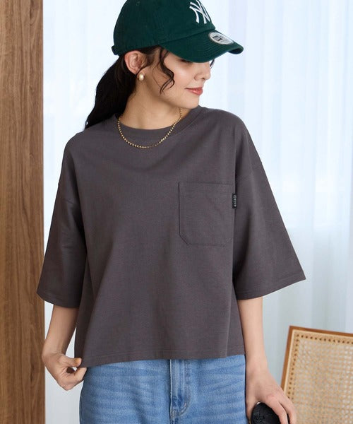 日本直送The Craft Crew Oversized Cropped Pocket Tee