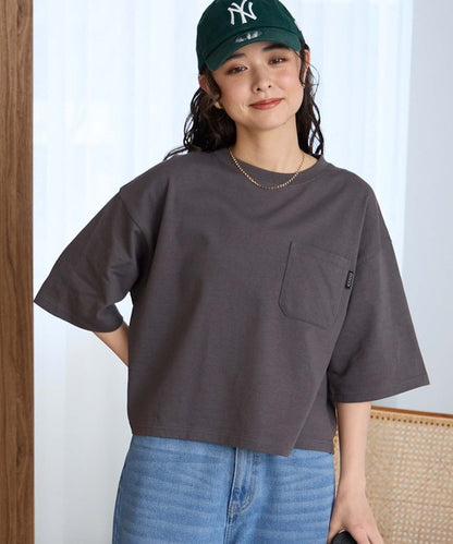日本直送The Craft Crew Oversized Cropped Pocket Tee