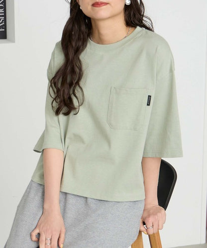日本直送The Craft Crew Oversized Cropped Pocket Tee