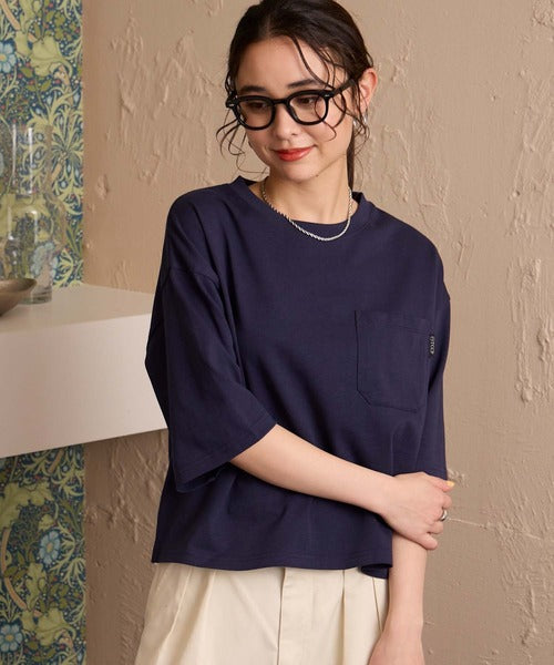 日本直送The Craft Crew Oversized Cropped Pocket Tee