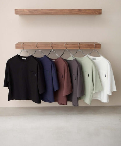 日本直送The Craft Crew Oversized Cropped Pocket Tee